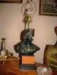 Roman Greek Diana Bust Statue Figurine Table Lamp Light Fixture Chandeliers, Fixtures, Sconces photo 1