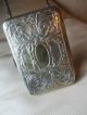 Antique Art Nouveau Victorian Floral Silver Coin Card Case Purse Compact Daisy Art Nouveau photo 10