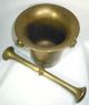 19 Century Solid Brass Mortar & Pestle,  Has Been In Same Family Over 140 Yrs Other photo 3