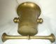 19 Century Solid Brass Mortar & Pestle,  Has Been In Same Family Over 140 Yrs Other photo 5