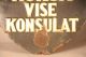 Norway Vise Council Sign Norsk Konsulate Porcelain Enamel Antique Embassy Vintag Signs photo 3