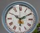 & European Retro Blue Wooden Height 33cm Width 28cm Mute Table Pendulum Clock Clocks photo 1