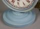 & European Retro Blue Wooden Height 33cm Width 28cm Mute Table Pendulum Clock Clocks photo 3