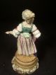 Rare Antique Meissen Porcelain Figure Of Girl On Barrel Celebrating Wine Harvest Urns photo 2