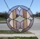 Pink - - - - Handmade Stained Glass Art Panel - - - 1940-Now photo 8