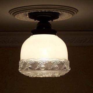 ((sweet Beauty) Ceiling Lamp Light Glass Shade Fixture Kitchen Porch Hall photo