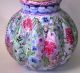 Huge Old Rare Hand Painted Folk Art Apothecary Candy Jar Primitives photo 1