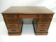 William Iv Leather - Top Mahogany Pedestal Desk C1800s 1800-1899 photo 1