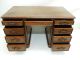 William Iv Leather - Top Mahogany Pedestal Desk C1800s 1800-1899 photo 5