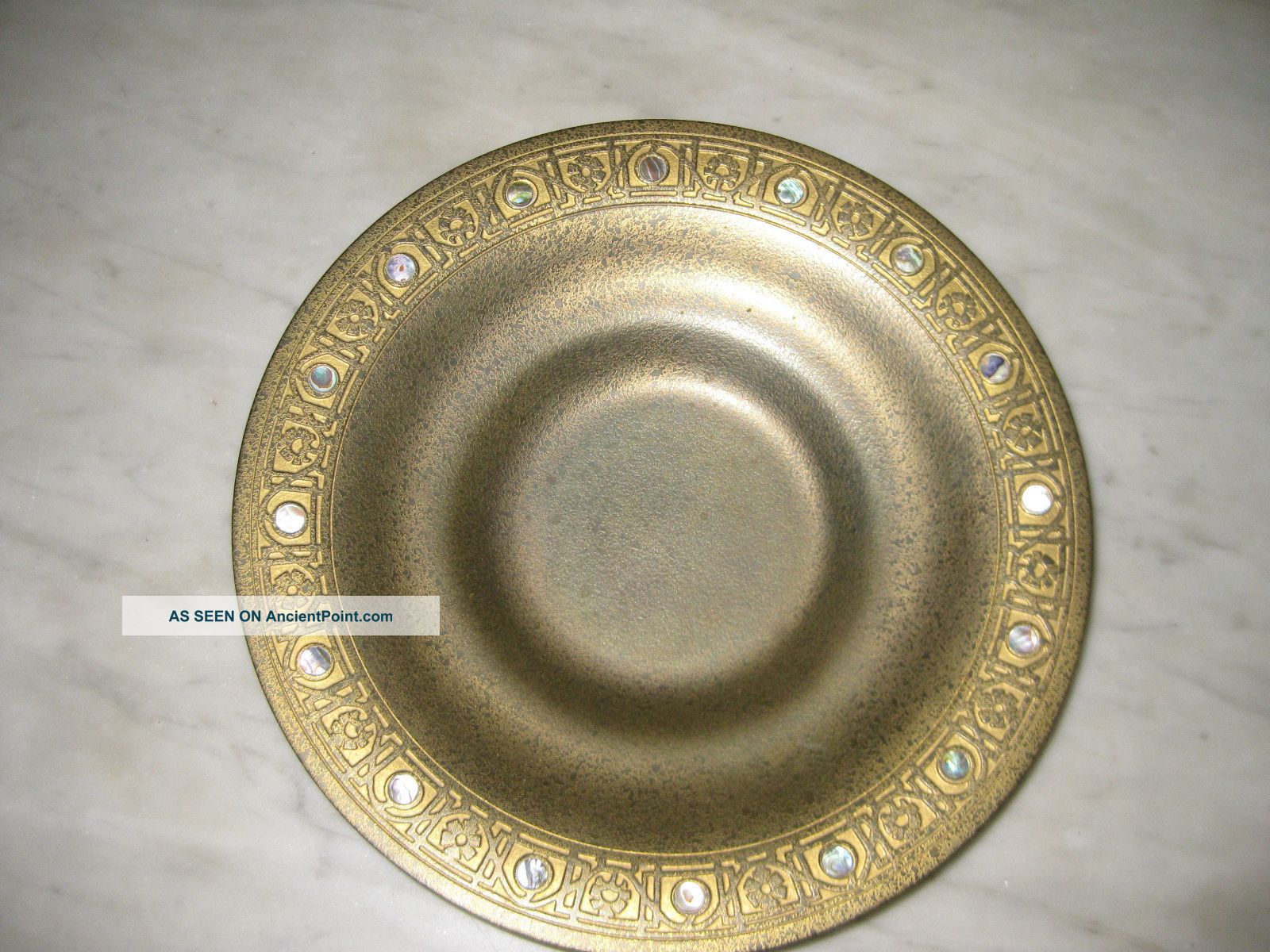 Tiffany Studios New York Bronze Bowl Dish 9 
