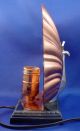 Antique Art Nouveau Peacock Metal Desk / Table Lamp - Art Deco Lamps photo 4