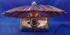 Antique Art Nouveau Peacock Metal Desk / Table Lamp - Art Deco Lamps photo 5