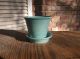 Pfaltzgraff Mid - Century Modern Art Pottery Turquoise Ring Ware Flower Pot - Vase Mid-Century Modernism photo 1