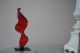 Red Modern Metal Sculpture Art Abstract Mid Century Contemporary Table Decor Mid-Century Modernism photo 2