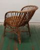 Single Adirondack Arm Chair Stick Wicker Antique Mcm Knoll Mcm Best Vintage Mid-Century Modernism photo 3