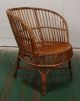 Single Adirondack Arm Chair Stick Wicker Antique Mcm Knoll Mcm Best Vintage Mid-Century Modernism photo 7