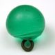Antique Glass Ball Button Green Color Swirl Back Buttons photo 1