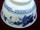 Vintage Chinese Or Japanese Blue & White Porcelain Bowl Grapes Design Signed Bowls photo 4
