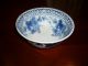 Vintage Chinese Or Japanese Blue & White Porcelain Bowl Grapes Design Signed Bowls photo 5