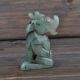 Fine Old Chinese Hetian Jade Carved Lucky Dragon People Decoration Carving Other photo 5
