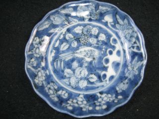 110 Year Old Meiji Era Japanese Antique Imari Ceramic Dish Flower Bird photo