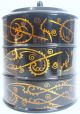 Antique Japanese Lacquer Jubako Bento - 4 Pc Meiji Era - Inlayed - Wajima Urushi - Rare Other photo 9