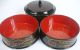 Antique Japanese Lacquer Jubako Bento - 4 Pc Meiji Era - Inlayed - Wajima Urushi - Rare Other photo 10