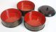 Antique Japanese Lacquer Jubako Bento - 4 Pc Meiji Era - Inlayed - Wajima Urushi - Rare Other photo 3
