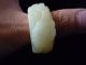 Chinese Old Jade Hand - Carved Bat Banzhi40 40 15mm23.  9g Rings photo 1