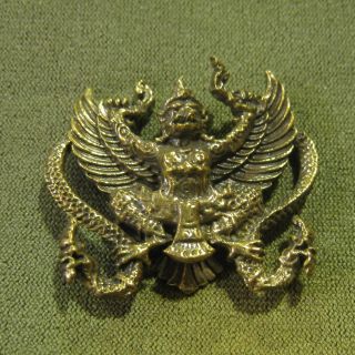 Garuda King Honor Respect Lucky Charm Thai Amulet photo