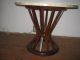 Mid Century Modern Dunbar Sheaf Of Wheat Side Table / Italian Marble Top Mid-Century Modernism photo 2