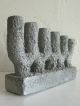 Wesley Lund Abstract Metal Mid Century Modern Brutalist Sculpture Candle Holder Mid-Century Modernism photo 2