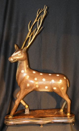 Fabulous Cloisenne/bronze Deer photo