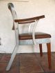 Shaw Walker Aluminum And Wood Armchair,  Early 1960 ' S Industrial Chair Post-1950 photo 2