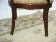 Vintage French Provincial Accent Arm Chair Tapestry Upholstery Ornate Carved Post-1950 photo 6