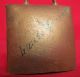 Antique Steel Cow Bell Painted Flowers Gold Gilt Laute Brunner 25 Yqz Metalware photo 9