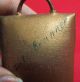 Antique Steel Cow Bell Painted Flowers Gold Gilt Laute Brunner 25 Yqz Metalware photo 10