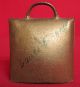 Antique Steel Cow Bell Painted Flowers Gold Gilt Laute Brunner 25 Yqz Metalware photo 2