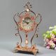！european Gold Metal+glass Height 29cm Width 14.  5cm Mute Decorative Table Clock Clocks photo 1