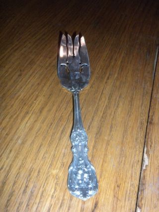 Reed And Barton Francis 1st Sterling Silver Cold Meat/serving Pierced Fork photo