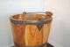 Bucket Vintage Dlb07 Style Antique Milk Distressed Gen Rustic Large Farm Wood Primitives photo 1