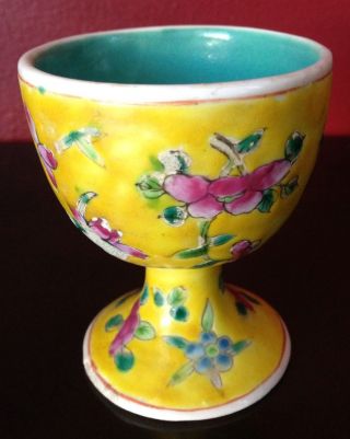 Antique Chinese Porcelain Stem Cup photo
