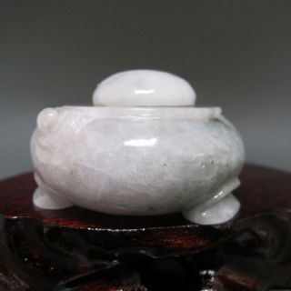 100% Natural Jadeite Jade Carved Statue - Pot photo