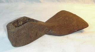 Very Old & Heavy Hand Forged Primitive Iron Tool Adze I Believe No Names On It photo