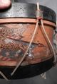 Antique Tin Wood Snare Drum American Eagle Painted Lithograph 1800s Percussion photo 3