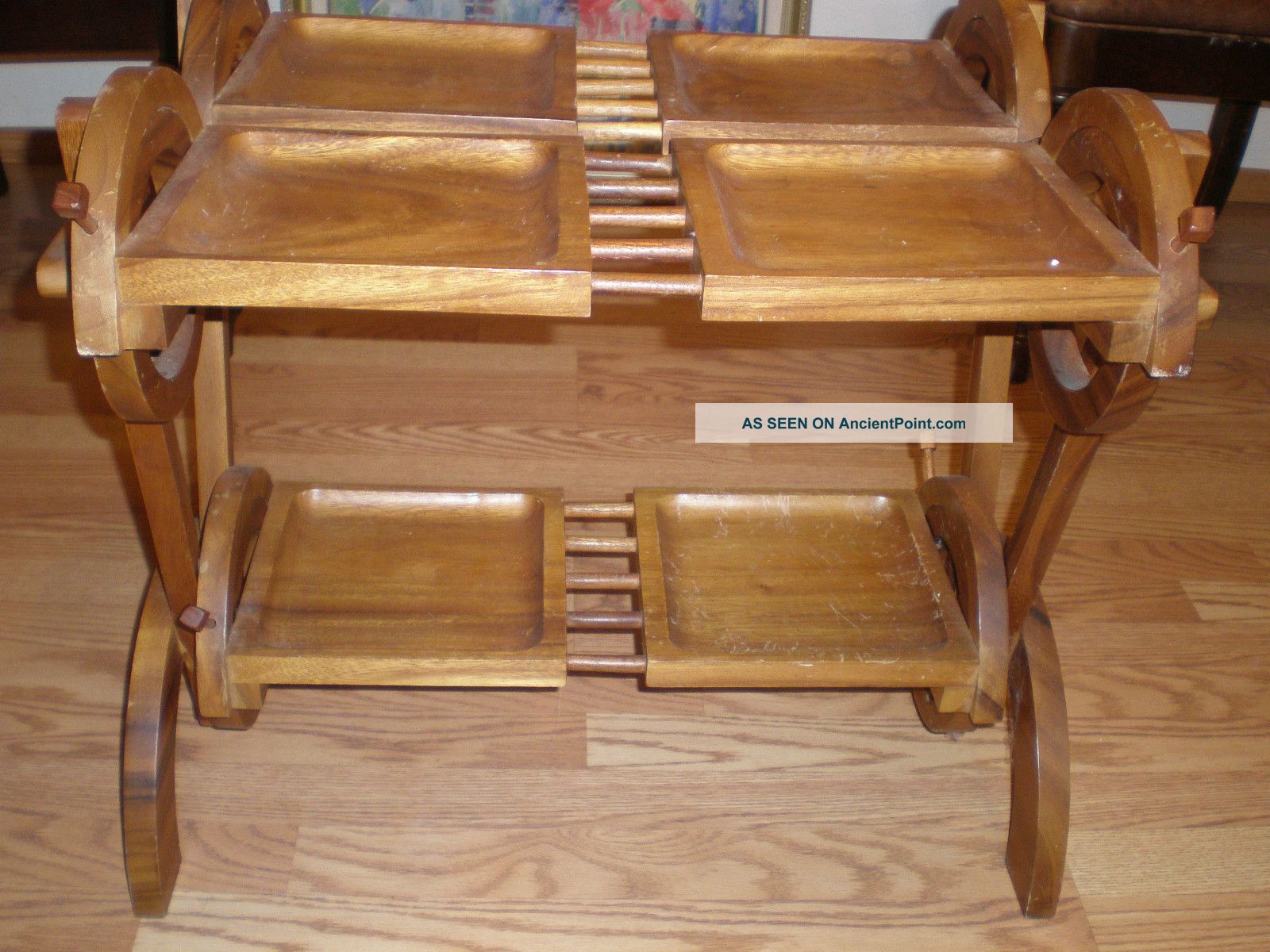 Server - Wood - Sideboard - Stand - Serving Table - Oranizer - Display - Furniture Post-1950 photo