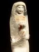 Rare Ancient Egyptian Painted Limestone Isis & Horus 1200bc New Kingdom Statue Egyptian photo 1
