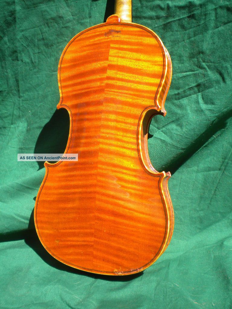 Old/antique Lyon&healy Violin 4/4 Highly Flamed Maple Back And Sides C.  1900 - 30 String photo