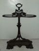 Antique 19th C.  Victorian Cast Iron Fireplace Hearth Tool Set With Stand & Ladle Fireplaces & Mantels photo 9