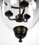 Large Bell Jar Light Chandelier Pendant Lantern Glass Colonial Old Antique Style Chandeliers, Fixtures, Sconces photo 3